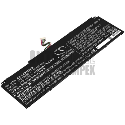 Acer Predator Triton 900 PT917-71-9 15.4V 4550mAh Li-Polymer notebook/laptop akku/akkumulátor