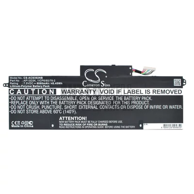 Acer Aspire S3-392G 7.5V 6060mAh 4 cella Li-Polymer notebook/laptop akku/akkumulátor