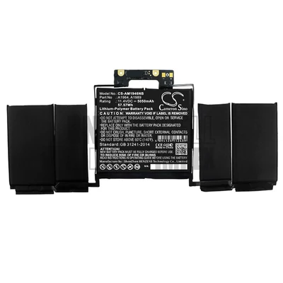 Apple MacBook Pro 13" Touch Bar (A1989 Mid 2018 Mid 2019 A2251 2020) series A1964 11.4V 5050mAh 57Wh 6 cella notebook/laptop akku/akkumulátor utángyártott