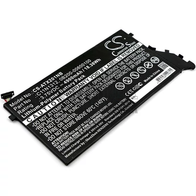 Asus Transformer Book TX201LA series 0B200-00600100 C11N1312 3.75V 4900mAh 18Wh 1 cella notebook/laptop akku/akkumulátor utángyártott