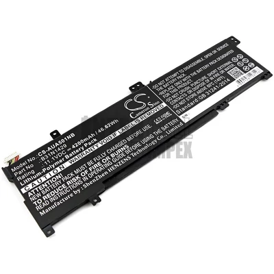 Asus K501UX-DM035T 11.1V 4200mAh 47Wh 3 cella fekete notebook/laptop akku/akkumulátor utángyártott