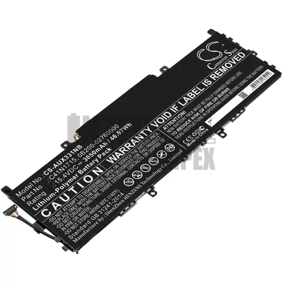 Asus ZenBook 13 UX331UA U3100FN U3100UN UX331FN series C41N1715 0B200-02760000 15.4V 3050mAh 47Wh 4 cella notebook/laptop akku/akkumulátor utángyártott