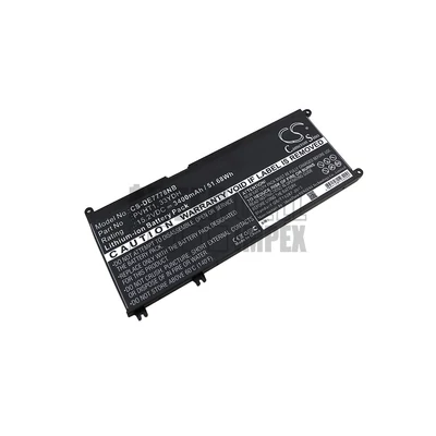 Dell 33YDH 99NF2 W7NKD 7FHHV Inspiron 17 (7778 7779 7773 7786) 15 (7573 7577 7586) 2-in-1 Latitude 13 G3 (3579 3779) G5 (5587 7588) (3300 3380 3480 3580 3590 3490) Vostro 15 (7570 7580) series 15.2V 3400mAh 51.68Wh notebook utángyártott akkumulátor
