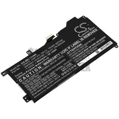 Dell Latitude 12 7200 2-in-1 series 09NTKM 0D9J00 0KWWW4 1FKCC 9NTKM CN-0D9J00 D9J00 KWWW4 T5H6P 7.6V 4650mAh 35.34Wh Li-Polymer notebook/laptop akku/akkumulátor utángyártott