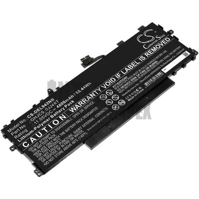 Dell Latitude 9420 9430 2-in-1 series 0JJ4XT GHJC5 Li-Polymer 11.5V 4800mAh 55.44Wh fekete notebook/laptop akku/akkumulátor utángyártott
