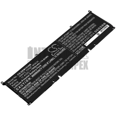 Dell G15 5510 5511 5515 Alienware M15 M17 R3 2020 Precision 5550 XPS15 9500 series P87F P91F 69KF2 70N2F M59JH 11.4V 7000mAh 80Wh notebook/laptop akku/akkumulátor utángyártott