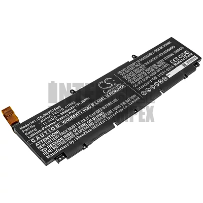Dell Precision 5750 XPS 17 9700 Core i7 RTX 2060 M i5-10300H series 01RR3 F8CPG XG4K6 11.4V 8000mAh 91Wh Li-Polymer fekete notebook/laptop akku/akkumulátor utángyártott