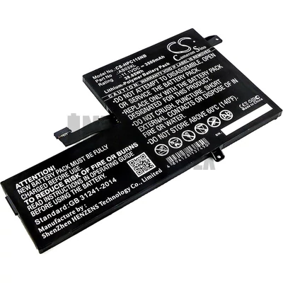 HP Chromebook 11 G5 series 918340 918669 AS03044XL  AS03XL HSTNN-DB7Z HSTNN-IB7W 11.1V 3500mAh 39Wh Li-Polymer fekete notebook/laptop akku/akkumulátor utángyártott