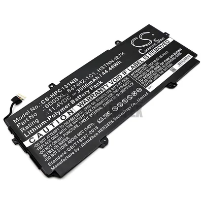 HP Chromebook 13 G1 Core M5 series 847462-1C1 848212-850 848212-856 HSTNN-IB7K SD03045XL SD03XL TPN-Q176 11.4V 3900mAh 45Wh Li-Polymer fekete notebook/laptop akku/akkumulátor utángyártott
