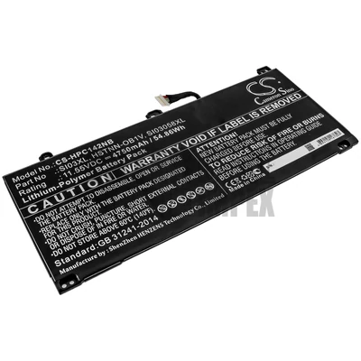 HP Chromebook 14B series HSTNN-IB9S HSTNN-OB1V M12329-1D1 M12329-AC1 SI03058XL SI03XL 11.55V 4750mAh 55Wh Li-Polymer fekete notebook/laptop akku/akkumulátor utángyártott