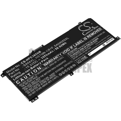 HP Envy X360 15-DR 15-DS series HSTNN-OB1F HSTNN-OB1G HSTNN-UB7U L43248-541 L43248-AC1 L43248-AC2 L43267-005 SA04055XL SA04XL 15.2V 3350mAh 50.92Wh Li-Polymer fekete notebook/laptop akku/akkumulátor utángyártott