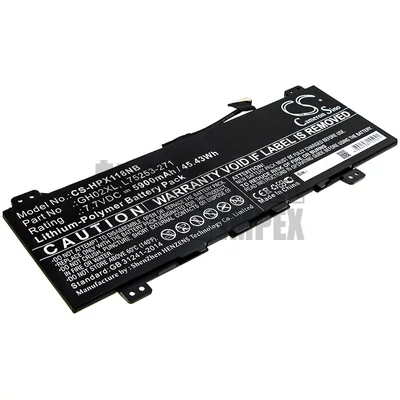 HP Chromebook 11 G8 EE series GH02XL L75253-271 7.7V 5900mAh 45.43Wh Li-Polymer fekete notebook/laptop akku/akkumulátor utángyártott