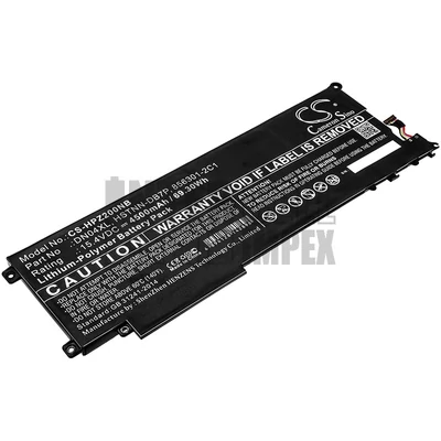HP ZBook x2 G4 series 856301-2C1 856543-855 856843-850 DN04XL HSTNN-DB7P 15.4V 4500mAh 69.30Wh Li-Polymer fekete notebook/laptop akku/akkumulátor utángyártott