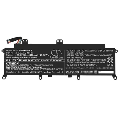 Toshiba Tecra X40-D X40-F Portege X30-E X30-F series PA5278U-1BRS 11.4V 4000mAh 46Wh 3 cella notebook/laptop akku/akkumulátor fekete utángyártott