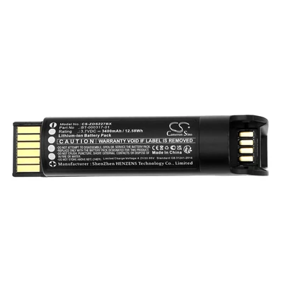 Zebra DS2278 DS22 DS2278SR CR2278 Delfiscan M81 DS2208 series BT-000317-01 BTRY-DS22EAB0E-00 3.7V 3400mAh 12.58Wh vonalkód olvasó/adatrögzítő akku/akkumulátor