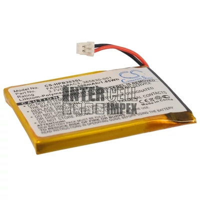 HP Bluetooth Stereo Headphones series 365830-001 FA303A#AC3 FA303A#AC3-NR 3,7V Li-Polymer 500mAh/1.85Wh Wireless Headset/Fülhallgató akkumulátor utángyártott