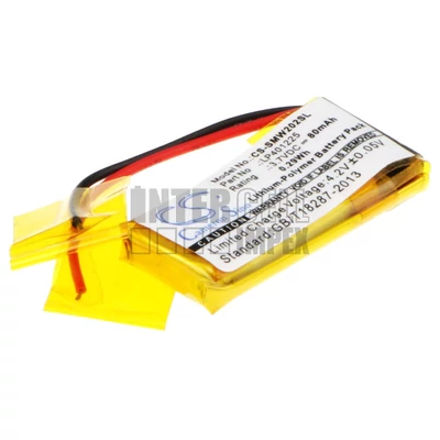 Sony NWZ-W202 SBH80 series LP401225 3,7V Li-Polymer 80mAh / 0.30Wh Wireless Headset/Fülhallgató akkumulátor utángyártott