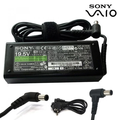 Sony VGP-AC19V25 6.5*4.4mm 19.5V 4.7A 90W fekete notebook/laptop hálózati töltő/adapter gyári