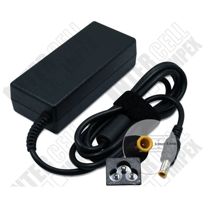 Samsung X60 Series 5.5*3.0mm + pin 19V 3.15A 60W fekete notebook/laptop hálózati töltő/adapter utángyártott