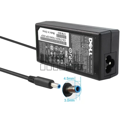DELL 0928G4 0G6J41 0TJ76K YY20N 74VT4 43NY4 LA65NS2 0MGJN9 G6J41 8XW1N 2D1TJ 0G4G24 series 4.5*3.0mm 19.5V 3.34A 65W notebook/laptop hálózati töltő/adapter gyári