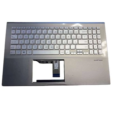 Asus VivoBook S15 X531 X531F S531 S531F S531FA series 90NB0LL3-R31HU0 háttérvilágítással (backlit) burkolattal (topcase) ezüst magyar (HU) laptop/notebook billentyűzet