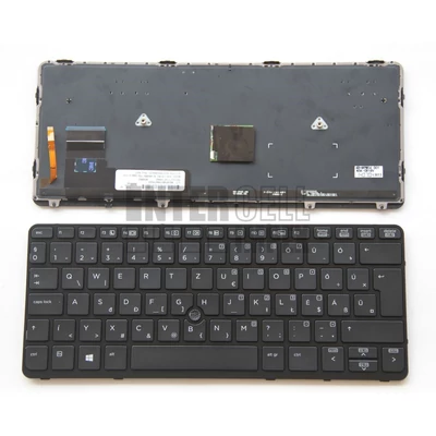 HP EliteBook 820 G1 820 G2 720 G1 720 G2 725 G2 series háttérvilágítással (backlit) trackpointtal (pointer) fekete magyar (HU) laptop/notebook billentyűzet