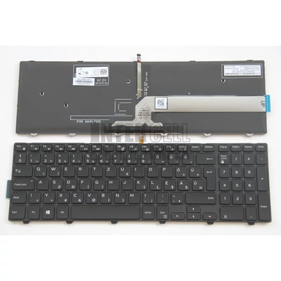 Dell Inspiron 3541 3542 3543 3551 3552 3555 3558 3565 3567 Latitude 3550 3560 3570 3580 Vostro 3546 3549 3558 3565 3568 series 01K9TG 1K9TG háttérvilágítással (backlit) fekete magyar (HU) laptop/notebook billentyűzet