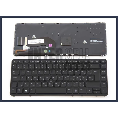 HP Elitebook 840 G1 G2 850 G1 G2 740 G1 G2 745 G1 G2 750 G1 755 G1 ZBook 14 G2 ZBook 15u G2 series fekete magyar (HU) laptop/notebook billentyűzet