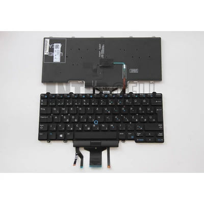 Dell Latitude E5450 E5470 E5480 E5490 E7450 E7470 E7480 5480 5490 5491 5495 7480 7490 series trackpointtal (pointer) háttérvilágítással (backlit) fekete magyar (HU) laptop/notebook billentyűzet gyári