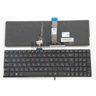 Asus K501 K501L K501LB K501LX K501U K501UX R516 R516L R516LB R516U R516UX A501UX series háttérvilágítással (backlit) fekete magyar (HU) laptop/notebook billentyűzet gyári