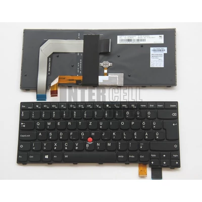 Lenovo Thinkpad T460p T470p series háttérvilágítással (backlit) trackpointtal (pointer) fekete magyar (HU) laptop/notebook billentyűzet