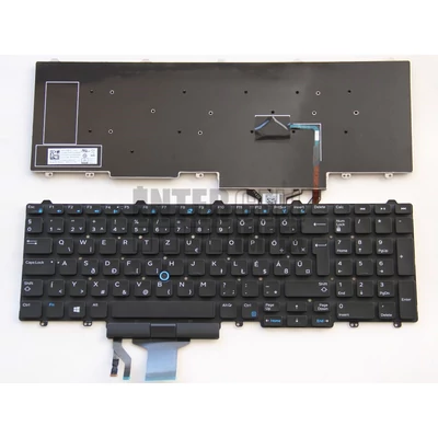 Dell Latitude E5550 E5570 5580 5590 5591 Precision 3510 3520 3530 7510 7520 7710 7720 series trackpointtal (pointer) fekete magyar (HU) laptop/notebook billentyűzet