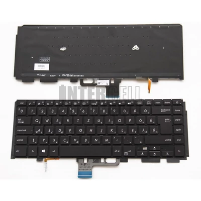 Asus ZenBook UX530 UX530UQ series háttérvilágítással (backlit) fekete magyar (HU) laptop/notebook billentyűzet