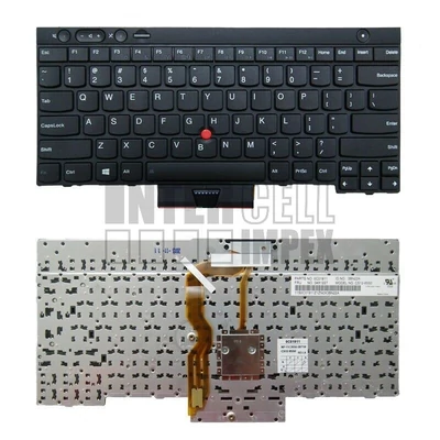 Lenovo ThinkPad T430 T430i T430s X230 T530 L530 L430 W530  trackpointtal (pointer) series fekete amerikai angol (US) laptop/notebook billentyűzet gyári