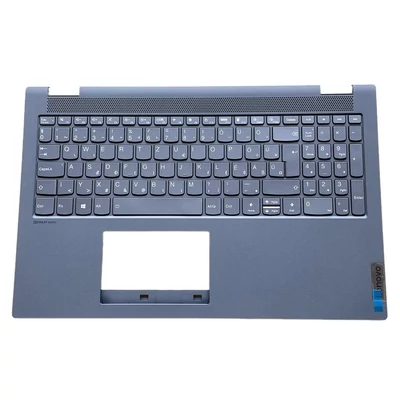 Lenovo IdeaPad Flex 5-15IIL05 Flex 5-15ITL05 Flex 5-15ALC05 háttérvilágítással (backlit) szürke burkolattal (topcase) magyar (HU) laptop/notebook billentyűzet gyári
