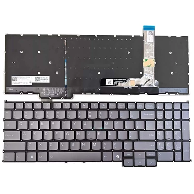 Lenovo ThinkBook 16 G7 háttérvilágítással (backlit) amerikai angol (US) laptop/notebook billentyűzet szürke