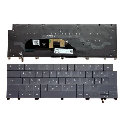 Dell XPS 13 Plus 9320 9340 9345 (2022) 9350 (2024) series háttérvilágítással (backlit) magyar (HU) szürke laptop/notebook billentyűzet gyári