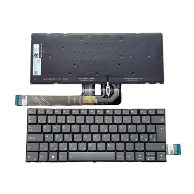 Lenovo Slim Pro 7-14APH8 7-14ARP8 7-14APU8 Yoga Pro 7-14APH8 7-14ARP8 7-14IRH8 series háttérvilágítással (backlit) magyar (HU) szürke laptop/notebook billentyűzet gyári