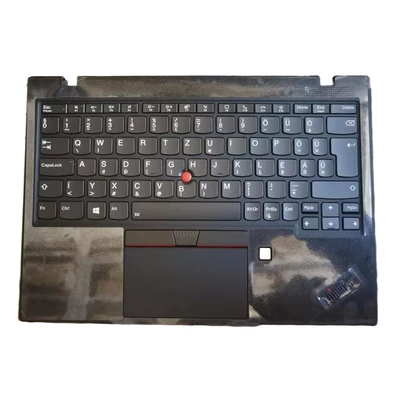 Lenovo Thinkpad X1 Nano Gen 1 háttérvilágítással (backlit) magyar (HU) laptop/notebook billentyűzet palmrest/topcase felső burkolat fekete
