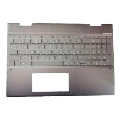 HP ENVY X360 15-CN 15M-CN0011DX 15T-CN000 series L20748-211 háttérvilágítással (backlit) magyar (HU) laptop/notebook billentyűzet palmrest/topcase felső burkolat barna