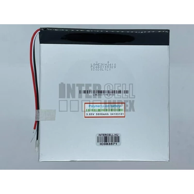 Li-Polymer 3.8V 5600mAh 3.4mm x 103mm x 101mm Tablet PC / E-book olvasó univerzális akku/akkumulátor