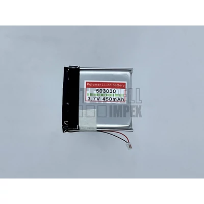 Li-Polymer 3.7V 450mAh 5.0mm x 30mm x 30mm MP3 Smart watch univerzális akku/akkumulátor