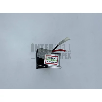 Li-Polymer 3.7V 45mAh 5.8mm x 10mm x 13mm Diktafon Okosóra MP3 Bluetooth Headset univerzális akku/akkumulátor