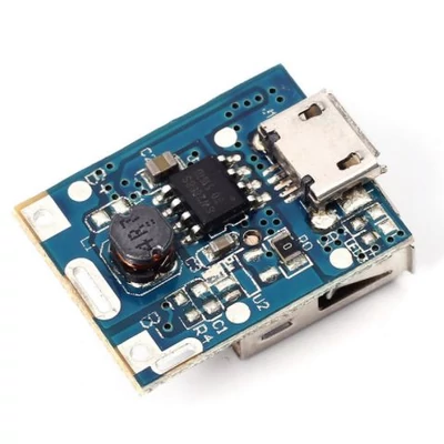PCB Li-ion Lithium Ion töltőelektronika (microUSB) védelemmel ellátva - 5V 1A USB kimenettel