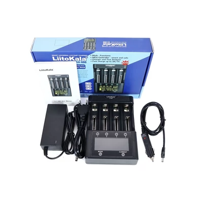 LiitoKala Lii-600 négycsatornás 18650 LCD Lithium-Ion Li-Ion akkumulátor/cella töltő