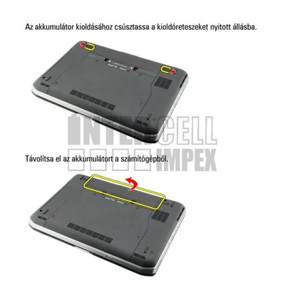 DELL T54FJ NH6K9 8858X N3X1D NHXVW 4KFGD series Latitude E5420 E5430 E5530 E6420 E6430 E6440 E6540 5800mAh 65Wh 10.8V 6 cella fekete notebook/laptop akku/akkumulátor gyári