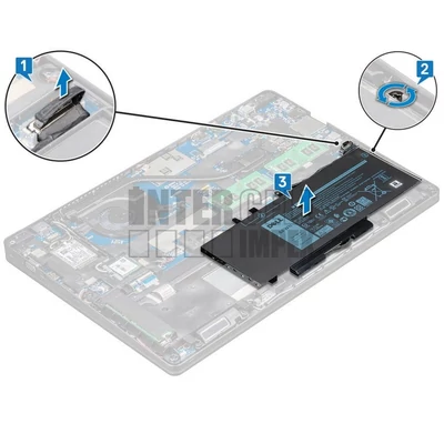 Dell Latitude 5280 5290 5480 5490 5491 5495 5580 5590 5591 Precision 3520 series GJKNX GD1JP KCM82 DV9NT MT31P FPT1C 7.6V 8500mAh 68Wh 4 cella notebook/laptop akku/akkumulátor gyári