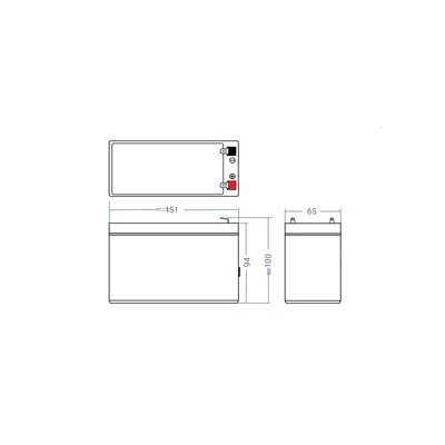 AGM 12V 9Ah szünetmentes UPS tápegység akku akkumulátor