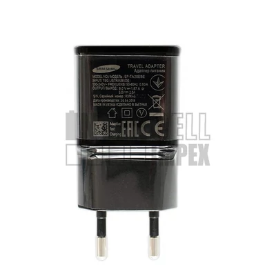 Samsung EP-TA20EBE Adaptive Fast Charging bulk 5V 2A / 9V 1.67A fekete gyorstöltő eredeti/gyári