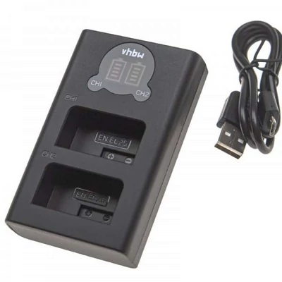 Nikon EN-EL25 akku/akkumulátor duál USB adapter/töltő utángyártott